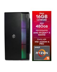 Microcomputador Gamer AMD Ryzen 5 5600G DDR4 SSD Radeon Vega 7  CertoX Stream | CertoX Oficial