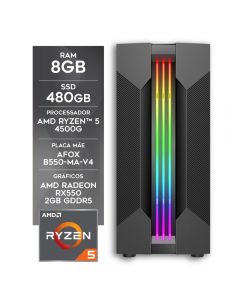Microcomputador Gamer AMD Ryzen 5 5600G DDR4 SSD Radeon RX 550 CertoX Stream | CertoX Oficial