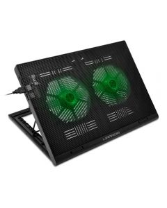 Base Refrigerada Cooler Gamer Notebook Multi AC267 Notebook até 17" 2x Cooler Led Verde | Multi Oficial