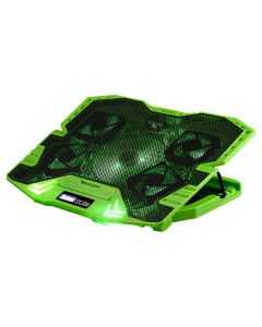 Base Cooler Gamer Notebook Multi Warrior Zelda AC292 17" 5x cooler - Verde | Multi Oficial