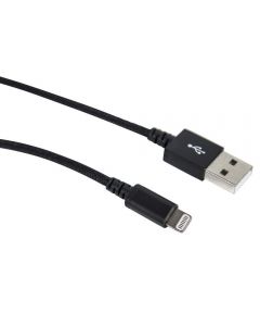 Cabo MD9 USB AM/Iphone Lightning Nylon 1,5m Canaltech - Preto