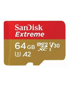 Cartão MicroSDXC Extreme UHS-I SanDisk 64GB - SDSQXAH-064G-GN6AA | SanDisk Oficial