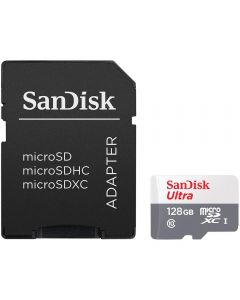 Cartão de Memória SanDisk Micro SD Ultra 128GB Classe 10 com Adaptador - SDSQUNR-128G-GN3MA | SanDisk Oficial