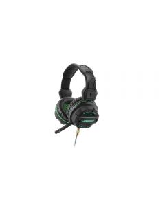 Headset Gamer Multilaser Warrior C/Microfone Preto/Verde PH143
