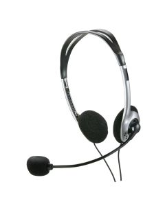 Headset Multilaser PH002 Stereo Básico C/ Microfone C/ Fio P2 - Preto