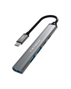 Hub C3Tech USB-C 3.0 5 Portas 5 Gbps - HU-P300SI