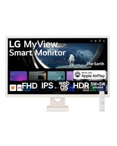 Monitor LG MyView Smart IPS 32” FHD WebOS ThinQ Home Air Play 2 Screen Share Bluetooth - 32SR50F-W.AWZM | LG Oficial