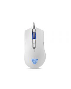 Mouse Gamer Motospeed V70 White 6400DPI USB Design 7D Branco