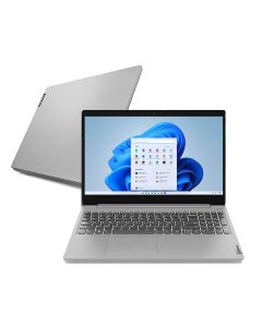 Notebook Lenovo IdeaPad 3i Intel i5 10210U 8GB RAM SSD 256GB Windows 11 Tela 15.6" - 82BS000GBR