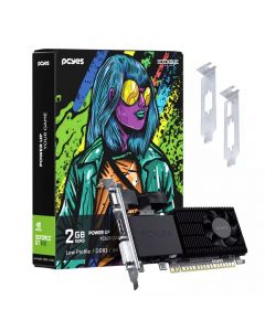 Placa de Vídeo GT 610 PcYes NVIDIA GeForce 2GB DDR3 64 Bits Low Profile - PPE610DR3LPBR