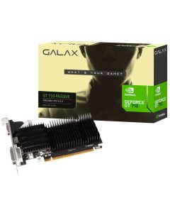 Placa de Vídeo NVIDIA Galax GeForce GT 710 2GB DDR3 64 Bits VGA DVI HDMI - 71GPF4HI00GX