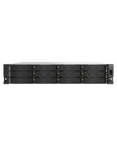 Storage NAS QNAP TS-H1277AXU-RP AMD Ryzen 5 7000 16GB DDR5 2x 10GbE PCIe Gen4 USB 3.2 Rack 2U 12 Baias até 240TB