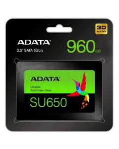 SSD Adata SU650 960GB SATA III 2.5" NAND Flash 3D PC e Notebook - ASU650SS-960GT-R