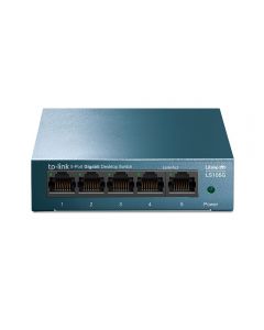 Switch 5 Portas TP Link LiteWave Case Metal Gigabit 10/100/1000Mbps - LS105G