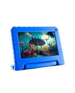 Tablet Multi Kid Pad Azul 4GB RAM 64GB Wi-Fi Android 13 Tela 7” - NB410