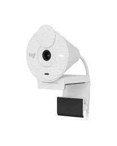 WebCam Logitech Brio 300 Full HD 1080p USB-C Microfone Integrado Branco