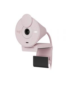 WebCam Logitech Brio 300 Full HD 1080p USB-C Microfone Integrado Rosa